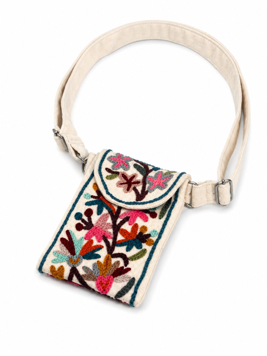 Kashmiri Embroidered Floral Sling Bag